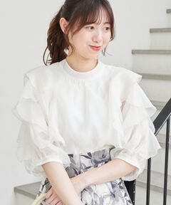 MAJESTIC LEGON / マジェスティックレゴン シャツ・ブラウス | エアリーフリルブラウス