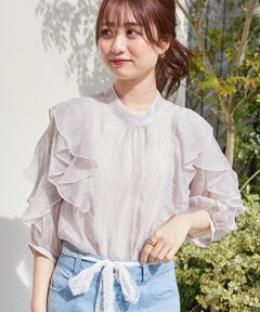 MAJESTIC LEGON / マジェスティックレゴン シャツ・ブラウス | エアリーフリルブラウス