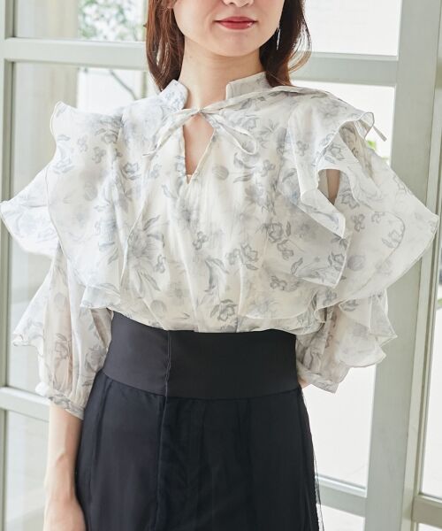 MAJESTIC LEGON / マジェスティックレゴン シャツ・ブラウス | エアリーフリルブラウス | 詳細12