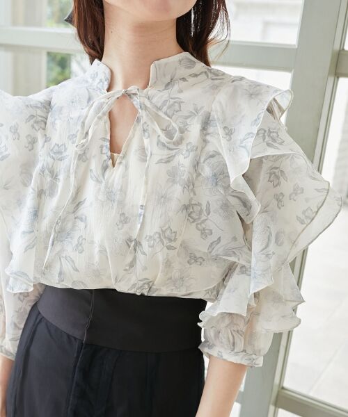 MAJESTIC LEGON / マジェスティックレゴン シャツ・ブラウス | エアリーフリルブラウス | 詳細15