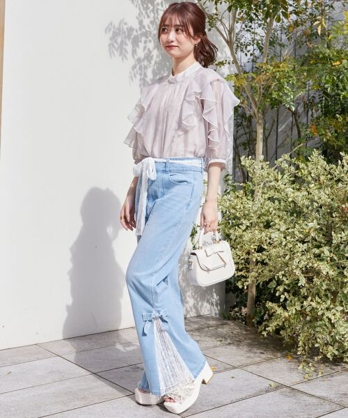 MAJESTIC LEGON / マジェスティックレゴン シャツ・ブラウス | エアリーフリルブラウス | 詳細18