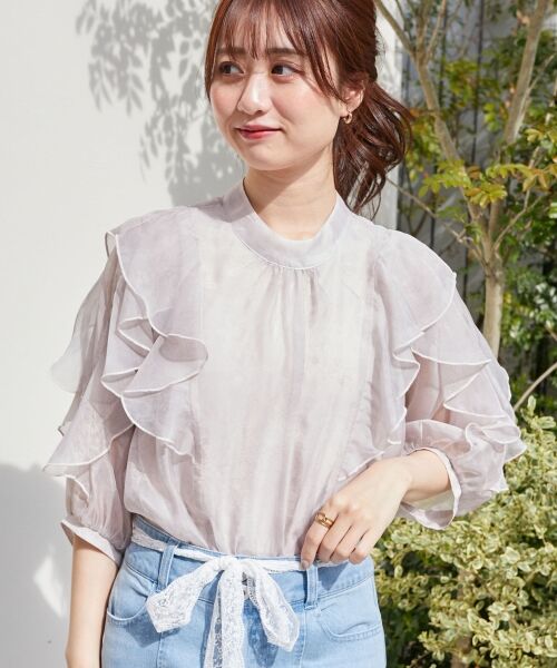 MAJESTIC LEGON / マジェスティックレゴン シャツ・ブラウス | エアリーフリルブラウス | 詳細20