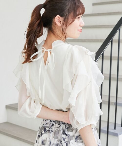 MAJESTIC LEGON / マジェスティックレゴン シャツ・ブラウス | エアリーフリルブラウス | 詳細7