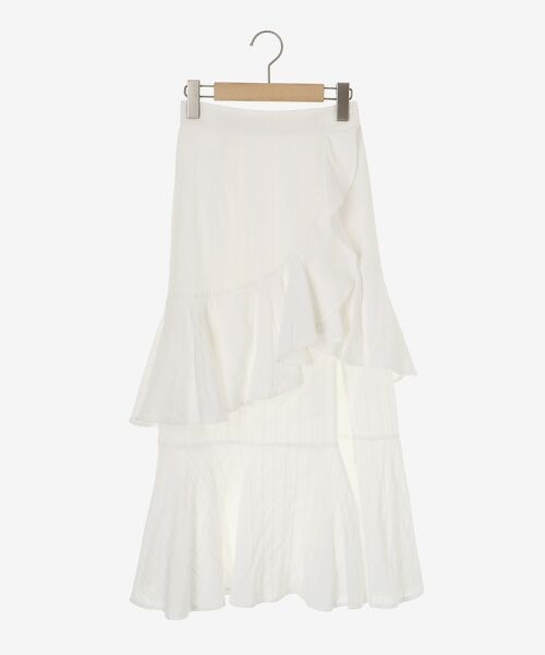 MAJESTIC LEGON / マジェスティックレゴン ミニ・ひざ丈スカート | フリルデザインスリットスカート | 詳細29