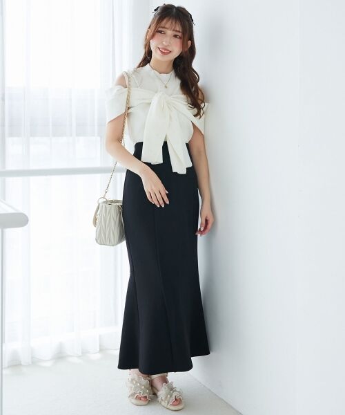 MAJESTIC LEGON / マジェスティックレゴン ロング・マキシ丈スカート | ◎ベーシックマーメイドスカート | 詳細1