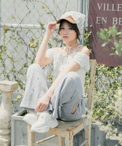 MAJESTIC LEGON / マジェスティックレゴン その他パンツ | スリットビジュースウェットパンツ