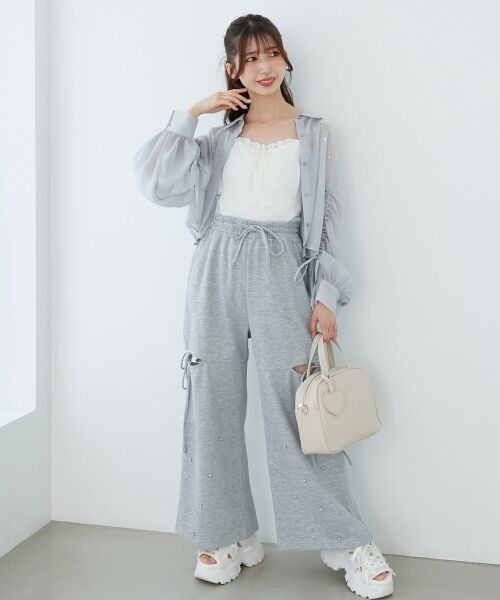 MAJESTIC LEGON / マジェスティックレゴン その他パンツ | スリットビジュースウェットパンツ | 詳細23