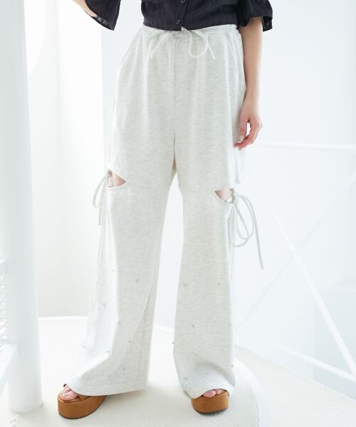 MAJESTIC LEGON / マジェスティックレゴン その他パンツ | スリットビジュースウェットパンツ | 詳細4