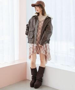 MAJESTIC LEGON / マジェスティックレゴン ブルゾン | ヴィンテージライク合皮ブルゾン