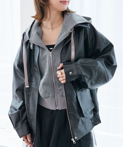 MAJESTIC LEGON / マジェスティックレゴン ブルゾン | ヴィンテージライク合皮ブルゾン | 詳細19