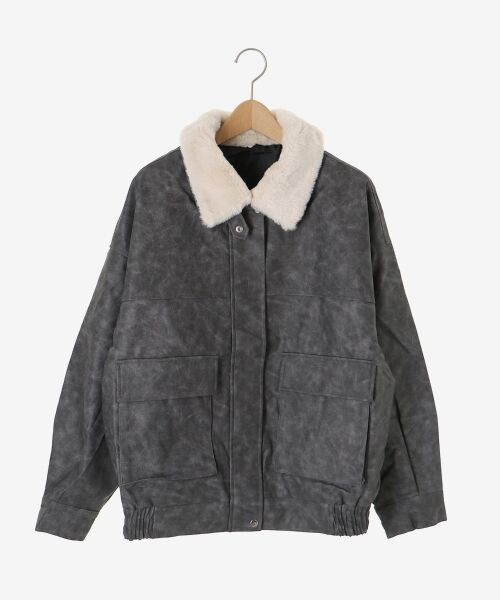 MAJESTIC LEGON / マジェスティックレゴン ブルゾン | ヴィンテージライク合皮ブルゾン | 詳細24