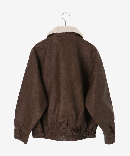 MAJESTIC LEGON / マジェスティックレゴン ブルゾン | ヴィンテージライク合皮ブルゾン | 詳細26