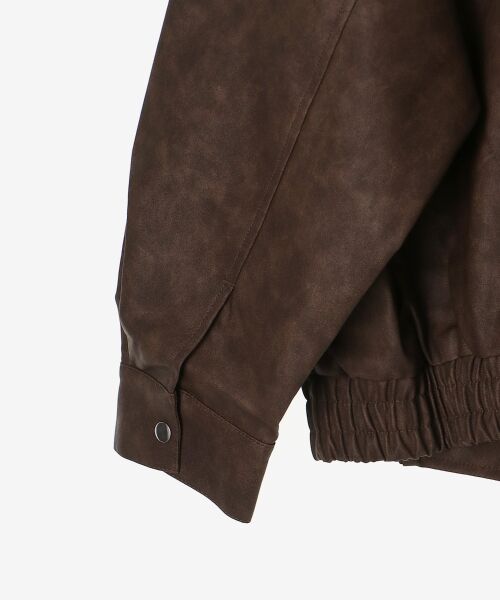 MAJESTIC LEGON / マジェスティックレゴン ブルゾン | ヴィンテージライク合皮ブルゾン | 詳細28