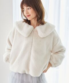 MAJESTIC LEGON / マジェスティックレゴン ブルゾン | ジップデザインファーブルゾン