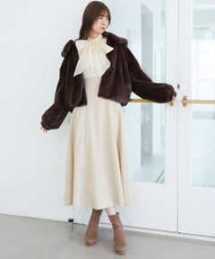 MAJESTIC LEGON / マジェスティックレゴン ブルゾン | ジップデザインファーブルゾン