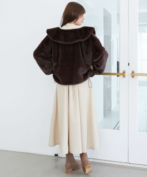 MAJESTIC LEGON / マジェスティックレゴン ブルゾン | ジップデザインファーブルゾン | 詳細18