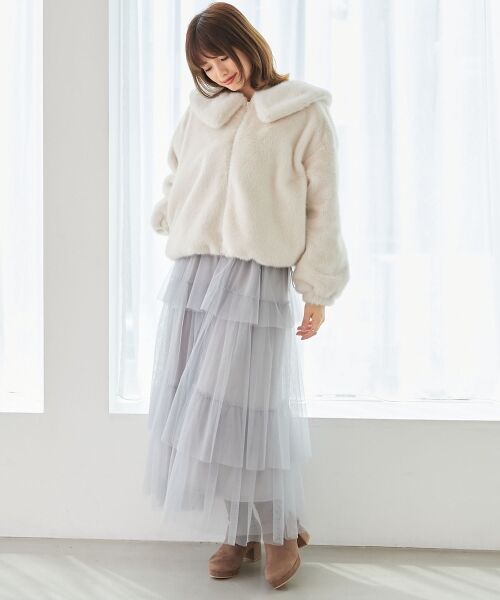 MAJESTIC LEGON / マジェスティックレゴン ブルゾン | ジップデザインファーブルゾン | 詳細2