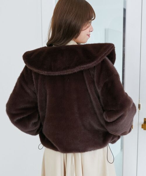 MAJESTIC LEGON / マジェスティックレゴン ブルゾン | ジップデザインファーブルゾン | 詳細21