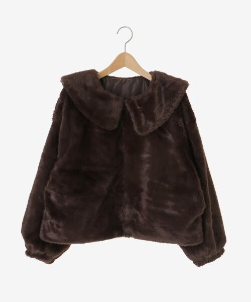 MAJESTIC LEGON / マジェスティックレゴン ブルゾン | ジップデザインファーブルゾン | 詳細24