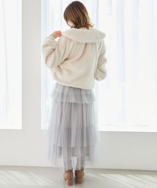 MAJESTIC LEGON / マジェスティックレゴン ブルゾン | ジップデザインファーブルゾン | 詳細4