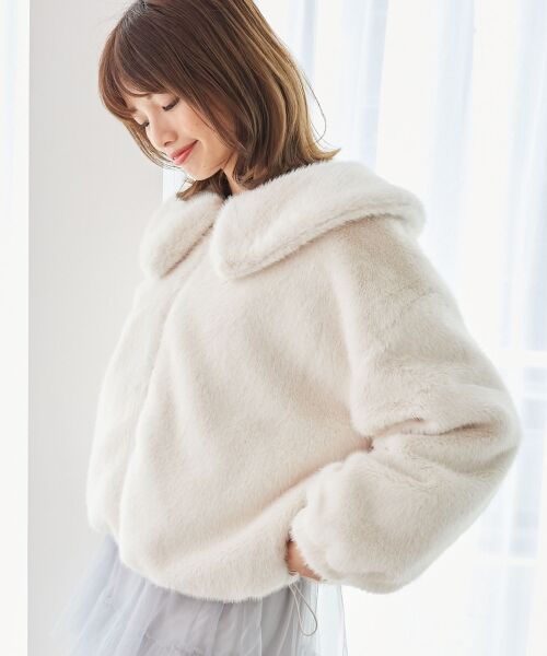 MAJESTIC LEGON / マジェスティックレゴン ブルゾン | ジップデザインファーブルゾン | 詳細6