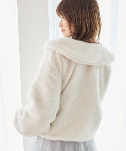 MAJESTIC LEGON / マジェスティックレゴン ブルゾン | ジップデザインファーブルゾン | 詳細7