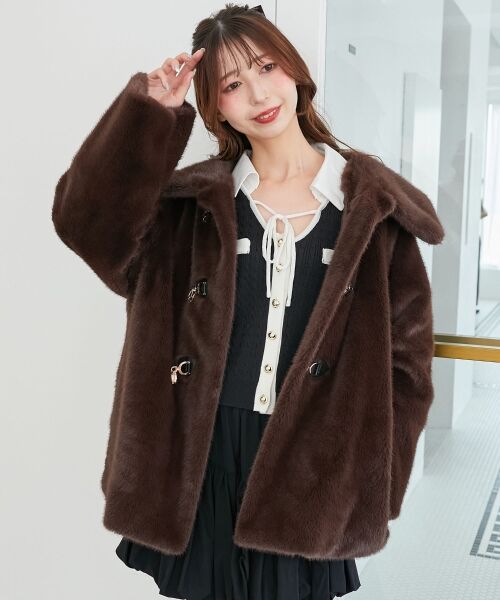 MAJESTIC LEGON / マジェスティックレゴン ブルゾン | ビットデザインファーブルゾン | 詳細18