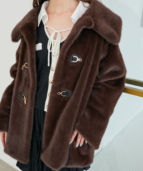 MAJESTIC LEGON / マジェスティックレゴン ブルゾン | ビットデザインファーブルゾン | 詳細21