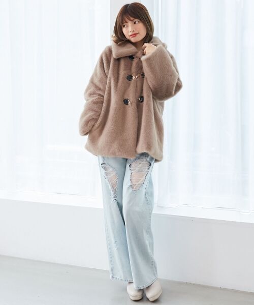 MAJESTIC LEGON / マジェスティックレゴン ブルゾン | ビットデザインファーブルゾン | 詳細8