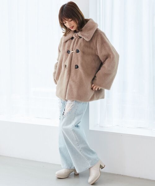 MAJESTIC LEGON / マジェスティックレゴン ブルゾン | ビットデザインファーブルゾン | 詳細9