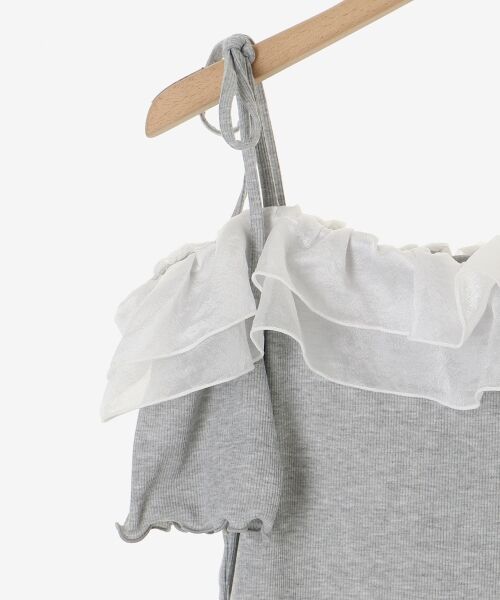 MAJESTIC LEGON / マジェスティックレゴン カットソー | シアーフリルオフショルカットトップス | 詳細29