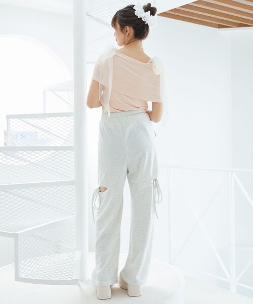 MAJESTIC LEGON / マジェスティックレゴン カットソー | 肩リボンオフショルカットトップス | 詳細11