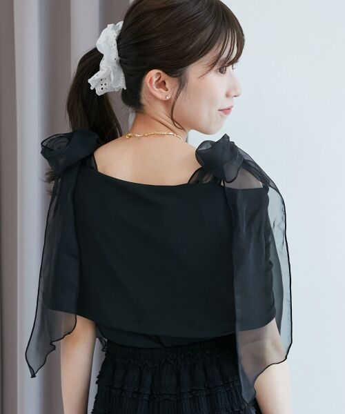 MAJESTIC LEGON / マジェスティックレゴン カットソー | 肩リボンオフショルカットトップス | 詳細28