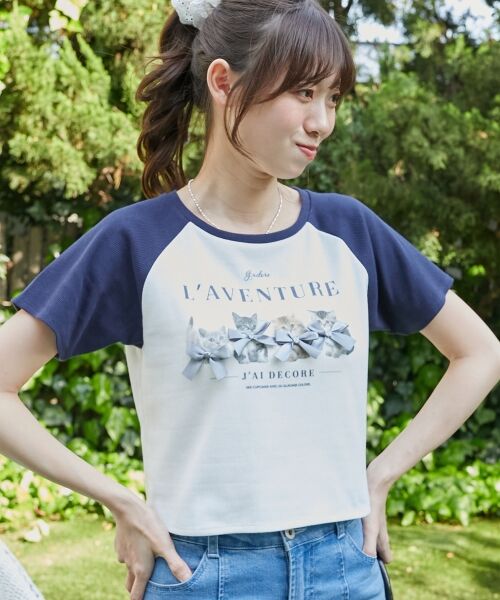 MAJESTIC LEGON / マジェスティックレゴン Tシャツ | ラグランネコチャンTシャツ | 詳細25