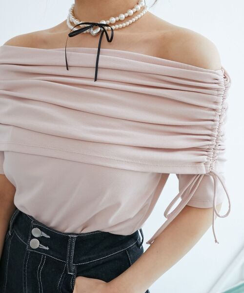 MAJESTIC LEGON / マジェスティックレゴン カットソー | サイドドロストオフショルカットトップス | 詳細14