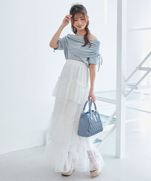 MAJESTIC LEGON / マジェスティックレゴン カットソー | サイドドロストオフショルカットトップス | 詳細16