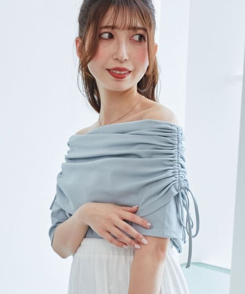 MAJESTIC LEGON / マジェスティックレゴン カットソー | サイドドロストオフショルカットトップス | 詳細19