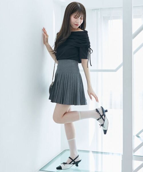 MAJESTIC LEGON / マジェスティックレゴン カットソー | サイドドロストオフショルカットトップス | 詳細23