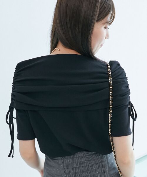 MAJESTIC LEGON / マジェスティックレゴン カットソー | サイドドロストオフショルカットトップス | 詳細27