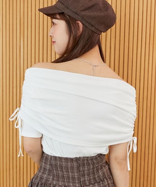 MAJESTIC LEGON / マジェスティックレゴン カットソー | サイドドロストオフショルカットトップス | 詳細6