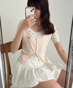 MAJESTIC LEGON / マジェスティックレゴン Tシャツ | キャミレイヤードライク半袖トップス