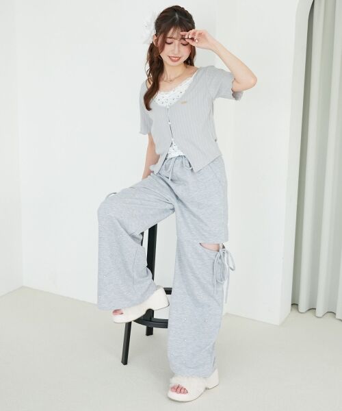 MAJESTIC LEGON / マジェスティックレゴン Tシャツ | キャミレイヤードライク半袖トップス | 詳細1