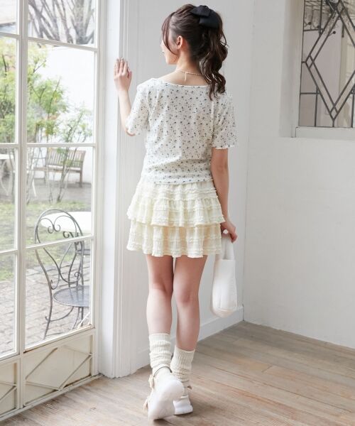 MAJESTIC LEGON / マジェスティックレゴン Tシャツ | キャミレイヤードライク半袖トップス | 詳細12