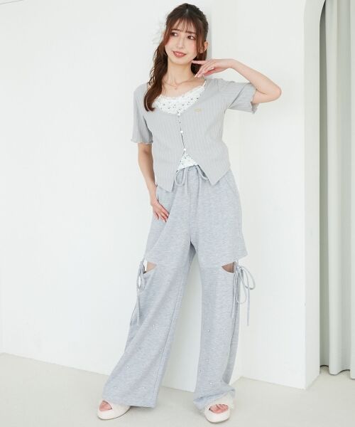 MAJESTIC LEGON / マジェスティックレゴン Tシャツ | キャミレイヤードライク半袖トップス | 詳細2