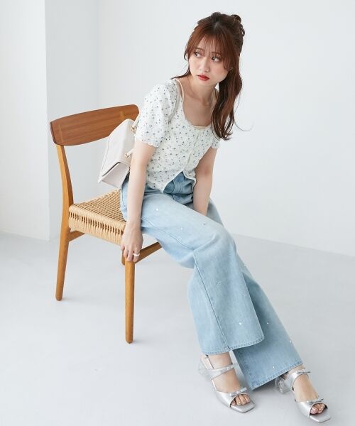 MAJESTIC LEGON / マジェスティックレゴン Tシャツ | キャミレイヤードライク半袖トップス | 詳細8