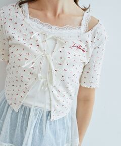 MAJESTIC LEGON / マジェスティックレゴン カーディガン・ボレロ | ペプラムキャミセットカットカーデ