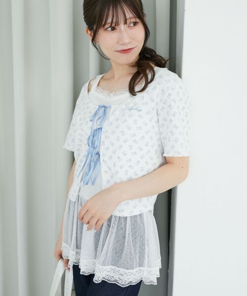 MAJESTIC LEGON / マジェスティックレゴン カーディガン・ボレロ | ペプラムキャミセットカットカーデ | 詳細21