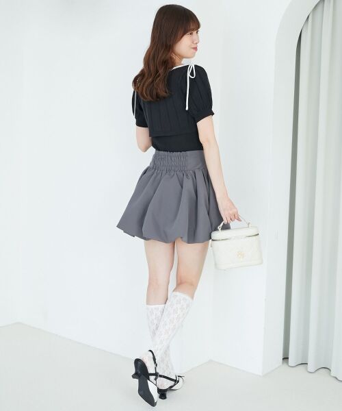 MAJESTIC LEGON / マジェスティックレゴン カーディガン・ボレロ | キャミ＆バイカラークロップドカーデ | 詳細11