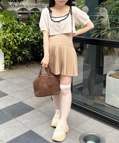 MAJESTIC LEGON / マジェスティックレゴン カーディガン・ボレロ | キャミ＆バイカラークロップドカーデ | 詳細16