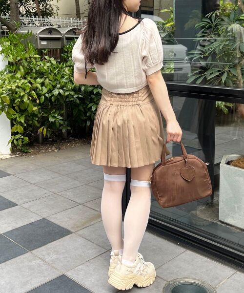 MAJESTIC LEGON / マジェスティックレゴン カーディガン・ボレロ | キャミ＆バイカラークロップドカーデ | 詳細18